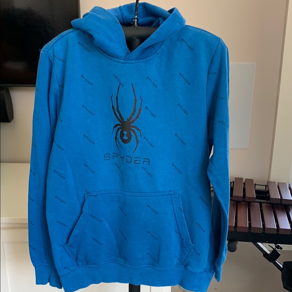 Spyder Blue Hoodie Boys XL